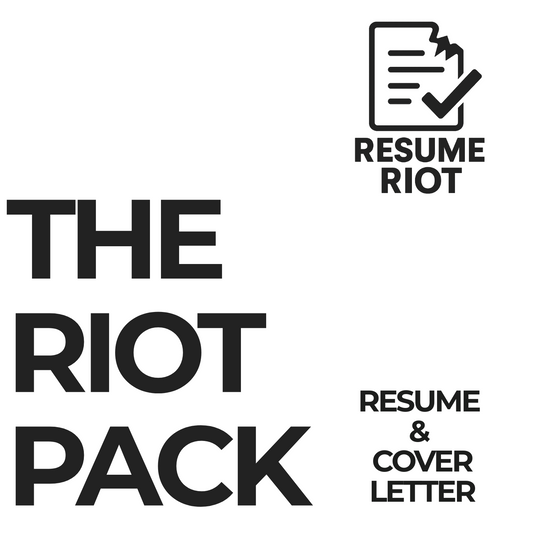 The Riot Pack – Resume & Cover Letter Bundle