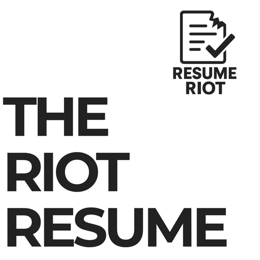 The Riot Resume – AI-Assisted, Expert-Finalized